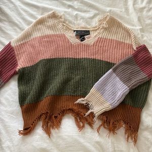 Colorful sweater - great condition - Polly & Esther - size M